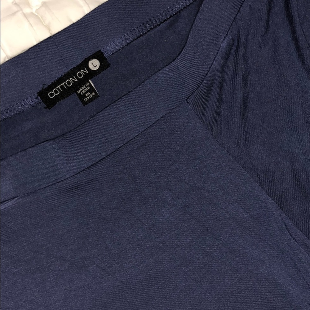 navy blue cotton on circle skirt